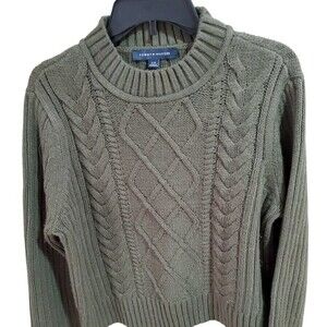 Tommy Hilfiger women's Green sweater Sz Large